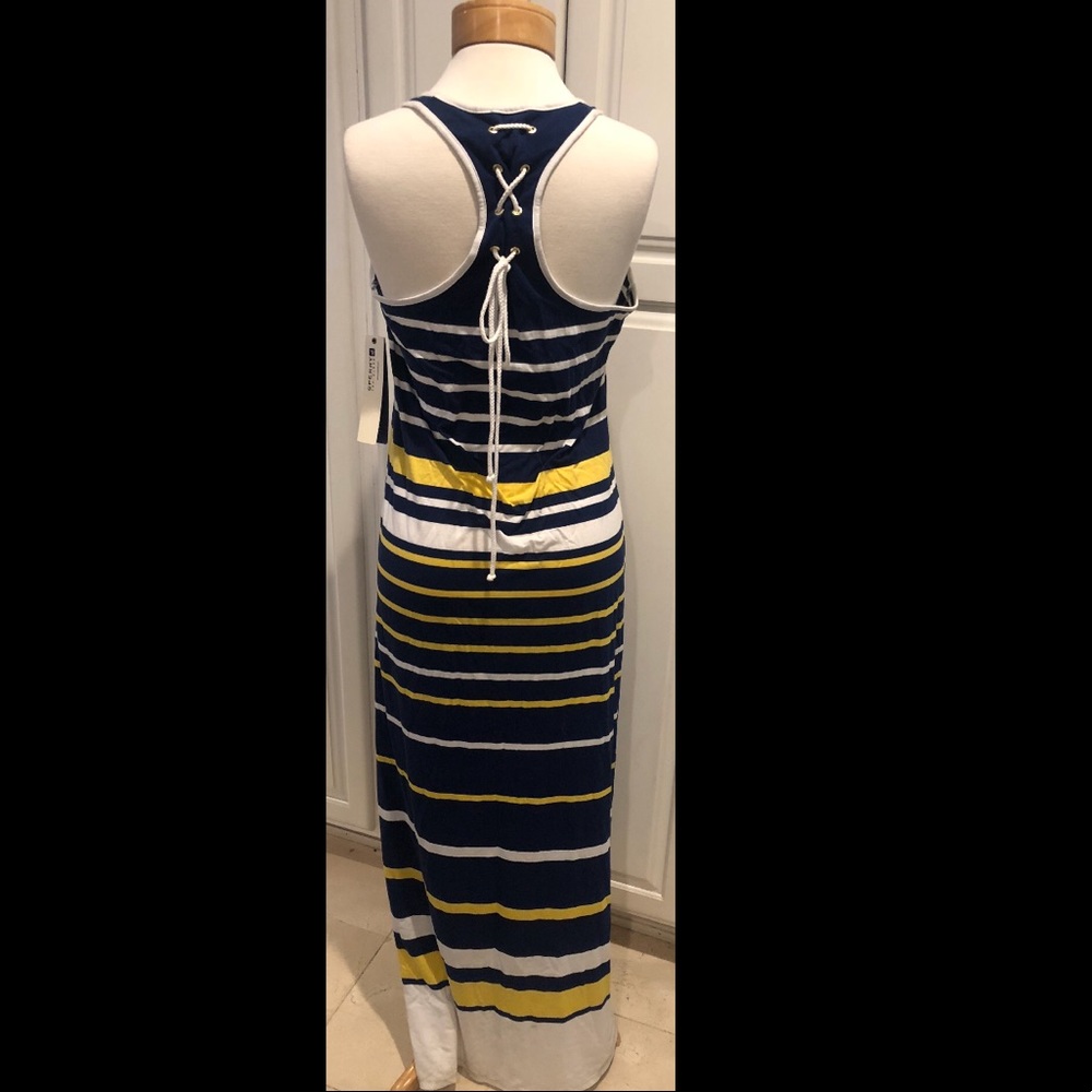 Sperry Nautical Maxi Dress with Lace down back